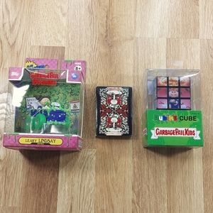 Garbage Pail Krashers, GPK Playing cards, and Garbage Pail Kids Rubiks Cube Lot